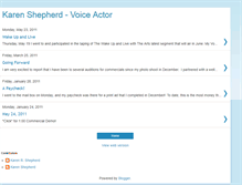 Tablet Screenshot of karenshepherdvoice.blogspot.com