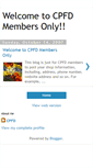 Mobile Screenshot of membersonly-cpfd.blogspot.com