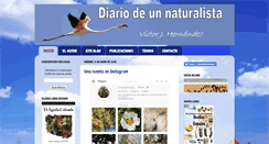 Desktop Screenshot of diariosdeunnaturalista.blogspot.com