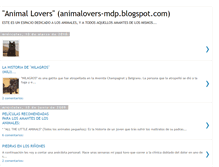 Tablet Screenshot of animalovers-mdp.blogspot.com