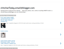 Tablet Screenshot of chitchattoday.blogspot.com