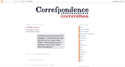 Desktop Screenshot of correspondencecommittee.blogspot.com