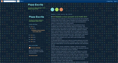 Desktop Screenshot of plazaescrita.blogspot.com