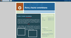 Desktop Screenshot of florayfaunacolombiana.blogspot.com
