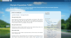 Desktop Screenshot of olympicequestrianfans.blogspot.com