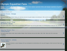 Tablet Screenshot of olympicequestrianfans.blogspot.com