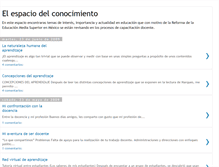 Tablet Screenshot of elespaciodelconocimiento.blogspot.com