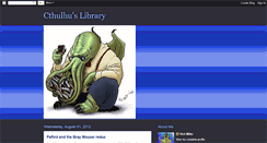 Desktop Screenshot of cthulhuslibrary.blogspot.com