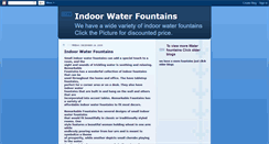 Desktop Screenshot of myindoorwaterfountains.blogspot.com