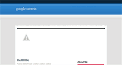 Desktop Screenshot of googlesecretstoshare.blogspot.com