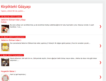 Tablet Screenshot of kirpiktekigozyasi.blogspot.com
