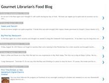 Tablet Screenshot of gourmetlibrariansfoodblog.blogspot.com