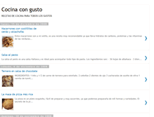 Tablet Screenshot of cocinagusto.blogspot.com