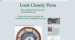 Desktop Screenshot of lookcloselypress.blogspot.com