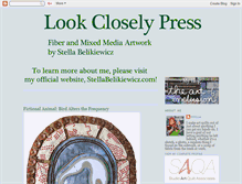 Tablet Screenshot of lookcloselypress.blogspot.com