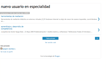 Tablet Screenshot of nuevousuarioenespecialidad.blogspot.com