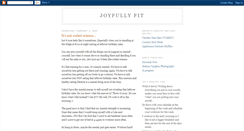 Desktop Screenshot of joyfullyfit.blogspot.com