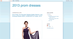 Desktop Screenshot of 2013promdresses.blogspot.com