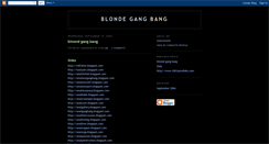 Desktop Screenshot of blondegangbang.blogspot.com