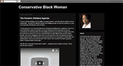 Desktop Screenshot of conservativeblkwoman.blogspot.com