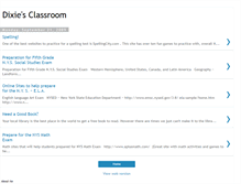 Tablet Screenshot of dixiesclassroom.blogspot.com