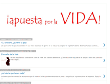 Tablet Screenshot of blogapuestaporlavida.blogspot.com