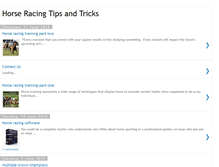 Tablet Screenshot of horseracingtricks.blogspot.com