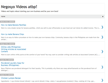 Tablet Screenshot of negosyovideos.blogspot.com