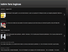 Tablet Screenshot of iubirefaralogica.blogspot.com