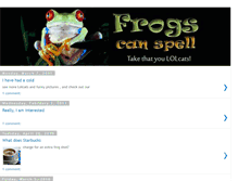 Tablet Screenshot of frogscanspell.blogspot.com