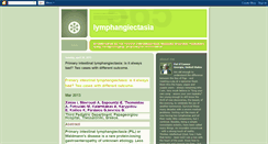 Desktop Screenshot of lymphangiectasia.blogspot.com