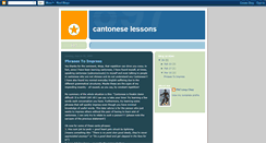 Desktop Screenshot of cantoneselessons.blogspot.com