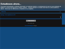 Tablet Screenshot of estudiososahora.blogspot.com