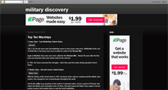 Desktop Screenshot of militarydiscoveryinfo.blogspot.com
