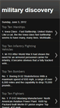 Mobile Screenshot of militarydiscoveryinfo.blogspot.com