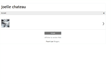 Tablet Screenshot of joellechateau.blogspot.com