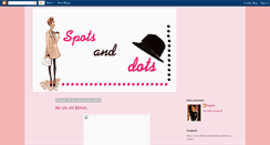 Desktop Screenshot of angelaspotsandots.blogspot.com