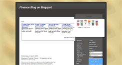 Desktop Screenshot of financeblogon.blogspot.com