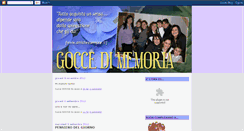 Desktop Screenshot of gocce-di-memoria.blogspot.com