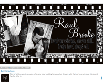 Tablet Screenshot of brookeandraul.blogspot.com