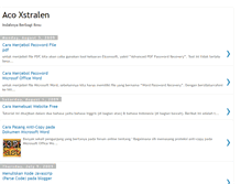 Tablet Screenshot of aco-xstralen.blogspot.com