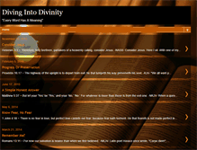 Tablet Screenshot of divingintodivinity.blogspot.com