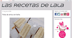 Desktop Screenshot of lasrecetasdelala.blogspot.com