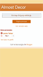 Mobile Screenshot of almostdecor.blogspot.com
