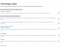Tablet Screenshot of comuniqueeacao.blogspot.com