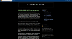 Desktop Screenshot of exwordoffaith.blogspot.com