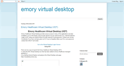 Desktop Screenshot of emoryvirtualdesktop.blogspot.com