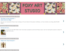 Tablet Screenshot of foxyartstudio.blogspot.com