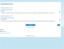 Tablet Screenshot of foodsforlives.blogspot.com