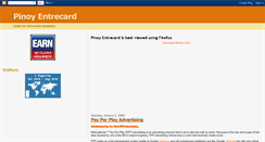 Desktop Screenshot of pinoyentrycard.blogspot.com